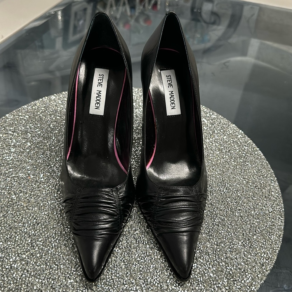 Steve Madden Black Heels 7 1/2
